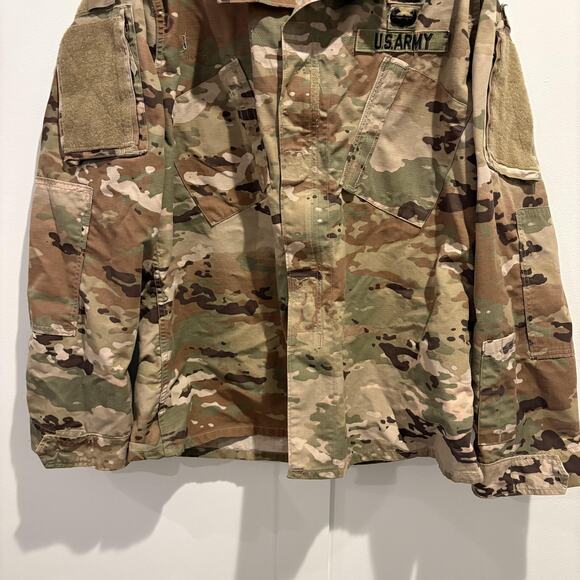 US Army Combat Uniform Jacket Mens Large Long Multicam Camo Tactical Coat 8415-0 - Picture 5 of 14